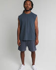 MIDNIGHT BLUE SLEEVELESS TEE