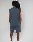 MIDNIGHT BLUE SLEEVELESS TEE