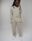 KHAKI LONG SLEEVE TEE