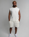 BONE SLEEVELESS TEE