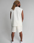 BONE SLEEVELESS TEE