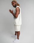 BONE SLEEVELESS TEE